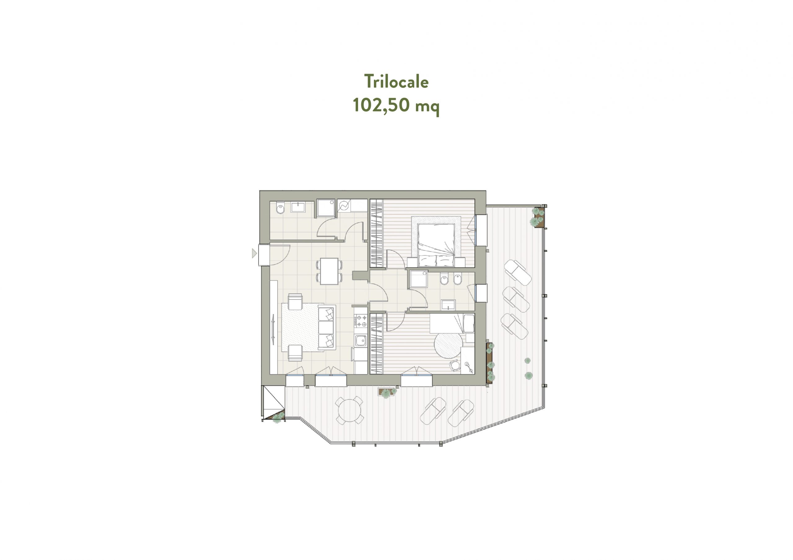 Le Altane di Lambrate_Trilocale 102,50mq